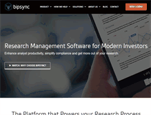 Tablet Screenshot of bipsync.com